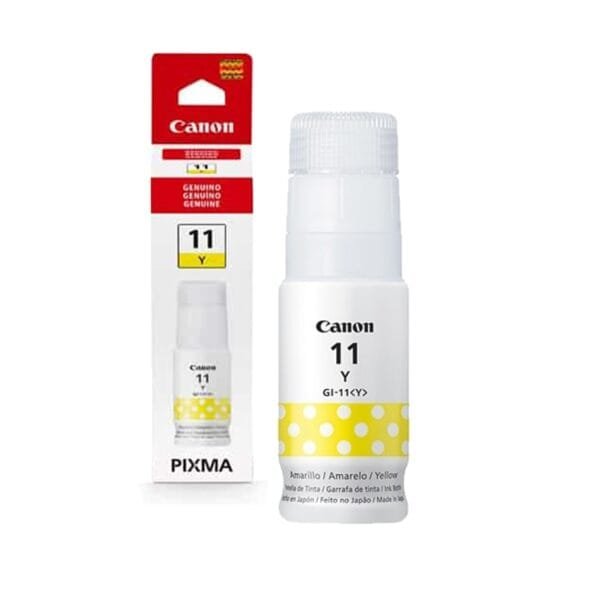 Botella de Tinta Canon GI-11 Amarillo 70ml – Alta Calidad