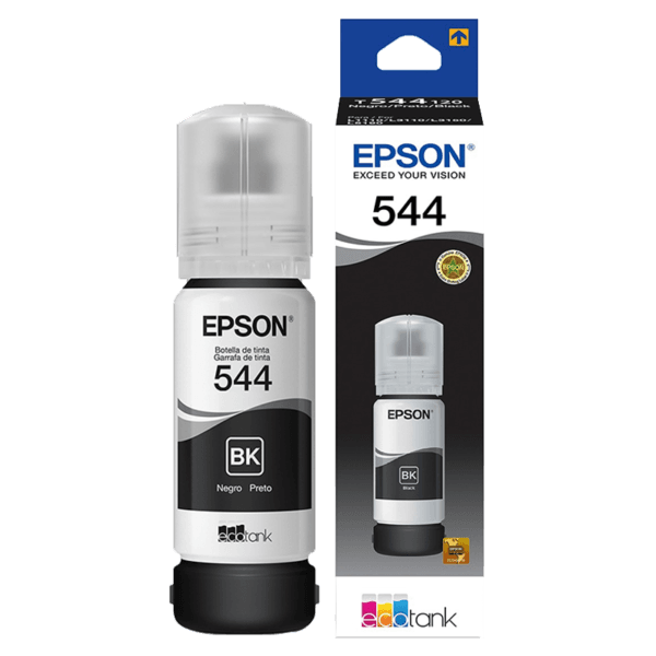 Botella de Tinta Epson T544 Negra 65ml – Calidad y Rendimiento