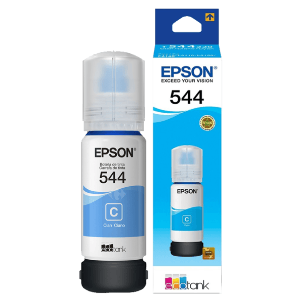 Botella de Tinta Epson T544 Cian 65ml – Calidad y Rendimiento