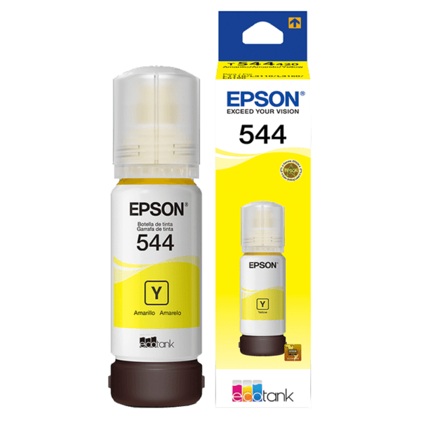 Botella de Tinta Epson T544 Amarillo 65ml – Calidad y Rendimiento