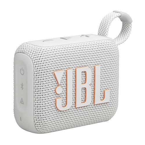 JBL Go 4 White Speaker – Altavoz Bluetooth portátil