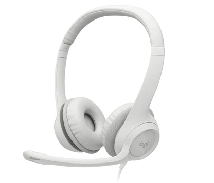 Audífonos Logitech H390 USB Blanco | Cancelación de ruido